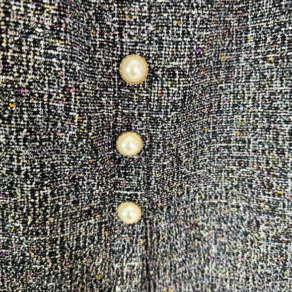 NWT REVOLVE Lovers + Friends Wolfe Tweed Midi Dress with Pearl Buttons Size L - Picture 7 of 12